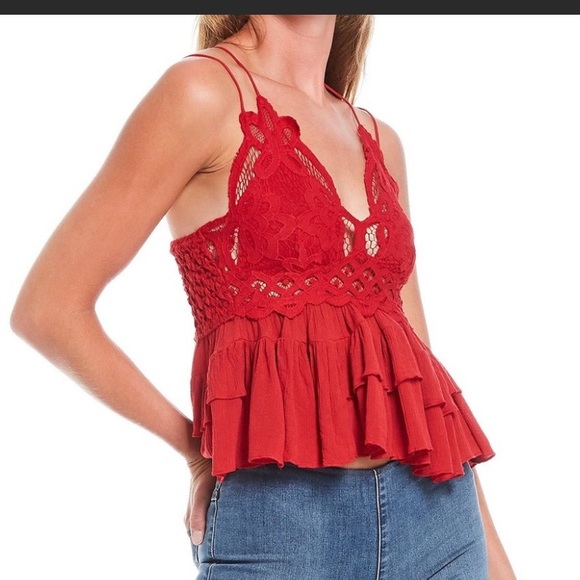 Free People Adella Cami - Red - Picture 4 of 6